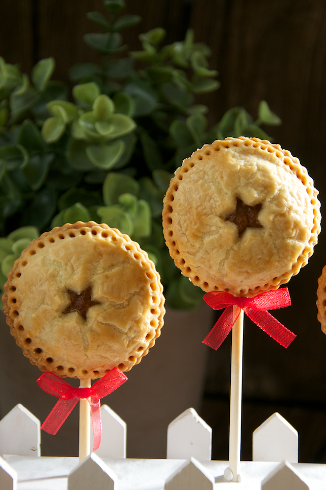 Apple pie pops o piruletas de manzana