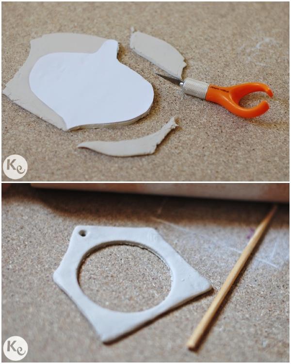 DIY. Clay christmas ornaments