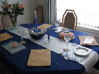 Decoración de Navidad en color azul