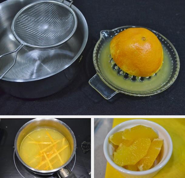 Semifrío o Mousse helada de naranja