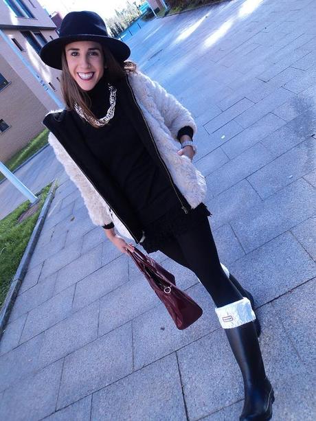 Touch of silver white and black