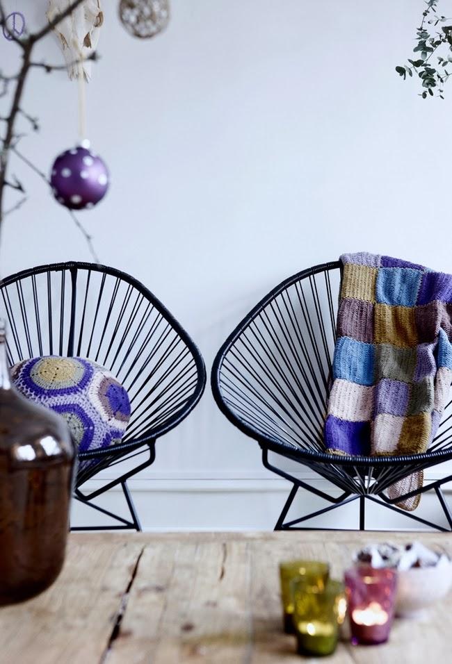 Una navidad sueca vestida de lilas y morados!