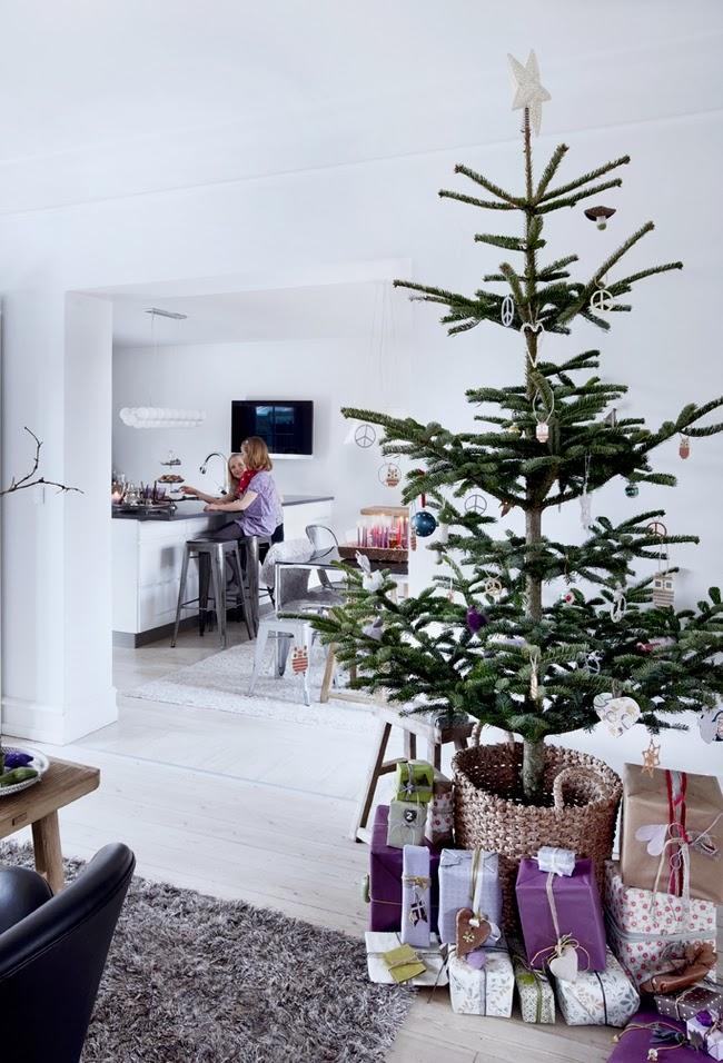 Una navidad sueca vestida de lilas y morados!