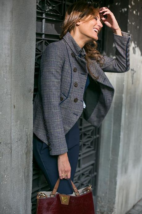 OUTFITS, gaimo, botines burdeos, mercules, mercedes gallego, vinatge, anillos vintage circo jewellry, blazer british, Hoss Intropia, UTERQUE, claudie pierlot, cristina blanco, guia de estilo blog, guiadeestilo 