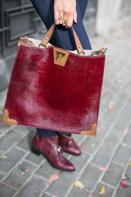 OUTFITS, gaimo, botines burdeos, mercules, mercedes gallego, vinatge, anillos vintage circo jewellry, blazer british, Hoss Intropia, UTERQUE, claudie pierlot, cristina blanco, guia de estilo blog, guiadeestilo 