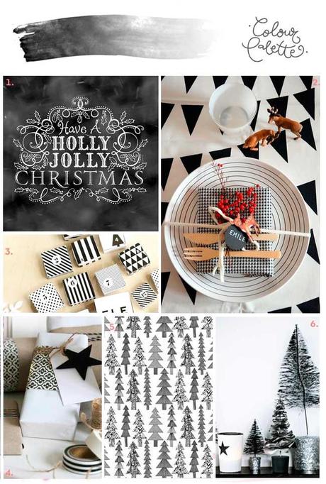 Para gustos colores: Navidad en blanco y negro paleta blanco y negro