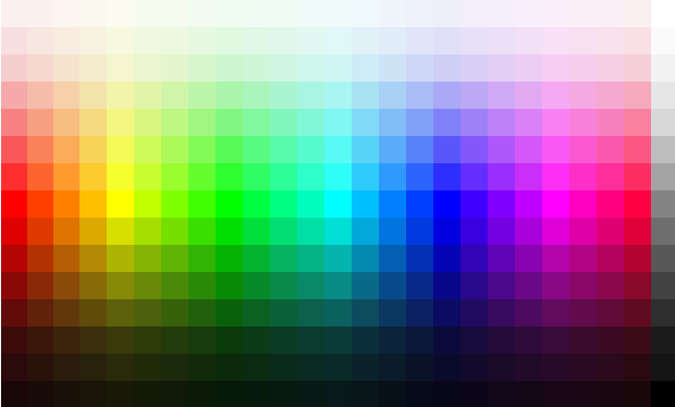 COLORES  - Código HTML .