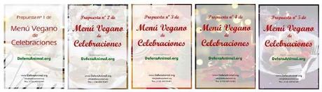 Puedes ver y descargar las anteriores propuestas de menús veganos para celebraciones