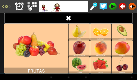 Subpanel frutas