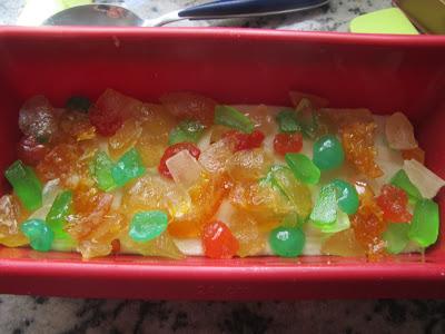 Turrón de fruta escarchada