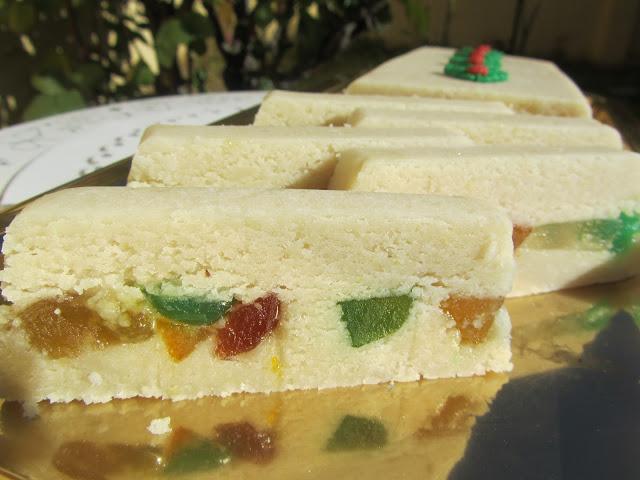 Turrón de fruta escarchada