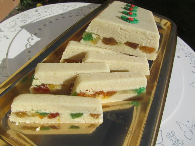 Turrón de fruta escarchada