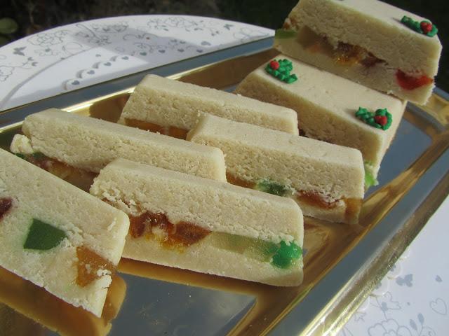 Turrón de fruta escarchada