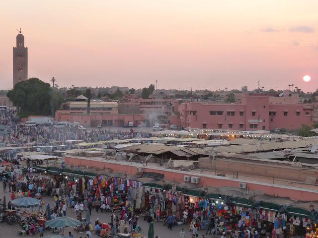 Atardecer lleno de magia en Marrakech