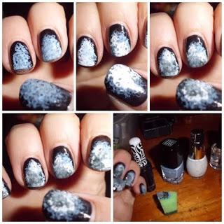 manicura galaxia paso a paso