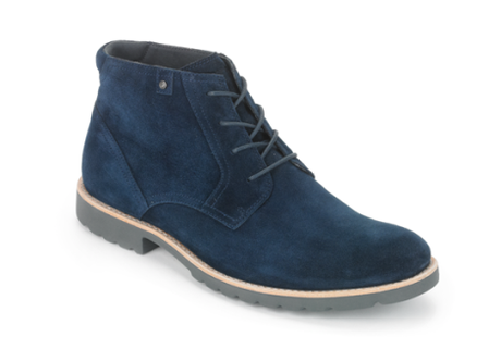 1.-ROCKPORT Caballero-Ledge Hill Boot-Navy Sde