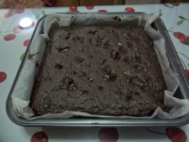 Brownie de platano y cardamomo