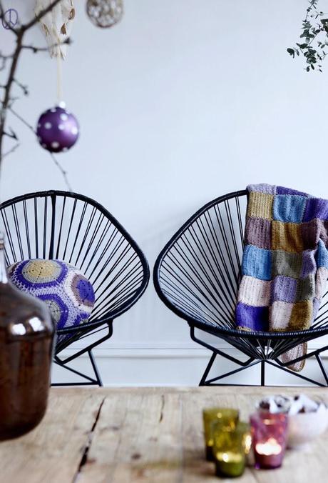 casa nórdica: Navidad en lila, púrpura y morado casa nórdica: Navidad en lila, púrpura y morado