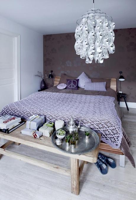 casa nórdica: Navidad en lila, púrpura y morado casa nórdica: Navidad en lila, púrpura y morado