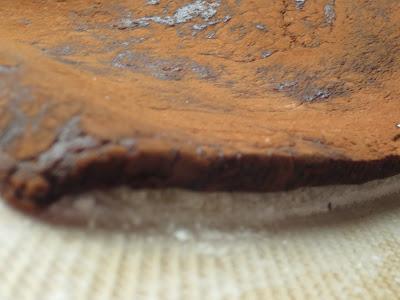 Tronco de mazapán y castañas