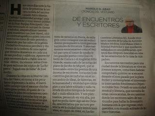 De escritores y encuentros