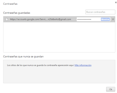 Como ver las contraseñas guardadas en Google Chrome Como ver las contraseñas guardadas en Google Chrome