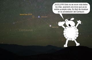 Henrietta feliz con Nova Centauri 2013