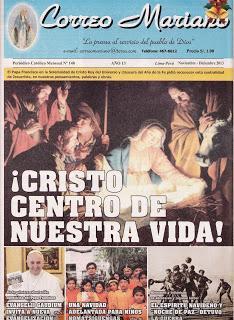 LA NAVIDAD 2013. ¡CRISTO CENTRO DE NUESTRA VIDA! CORREO MARIANO DICIEMBRE 2013, Nº 148