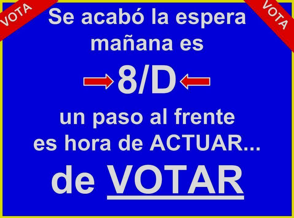 #8DVenezuela, asi se desarrolla #VOTAel8D