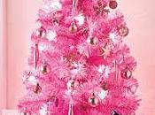 Lindos árboles navidad color rosa