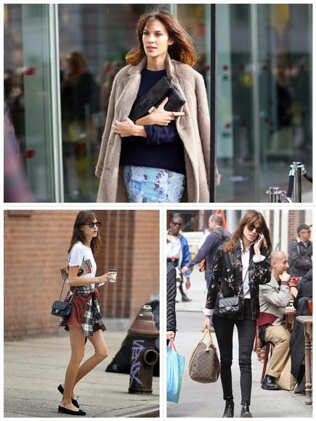 Celebrity Street style Alexa chung