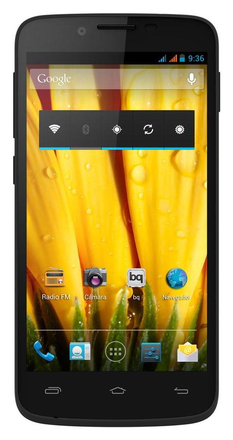 Aquaris 5 HD frontal BQ Aquaris 5 HD, características, precio y lanzamiento