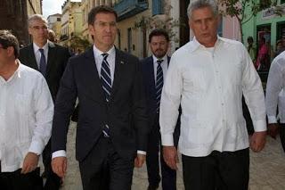 Presidente cubano Raúl Castro se reúne con políticos españoles