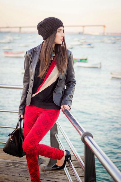 Beanie, Heels And Tartán Beanie, Heels And Tartán