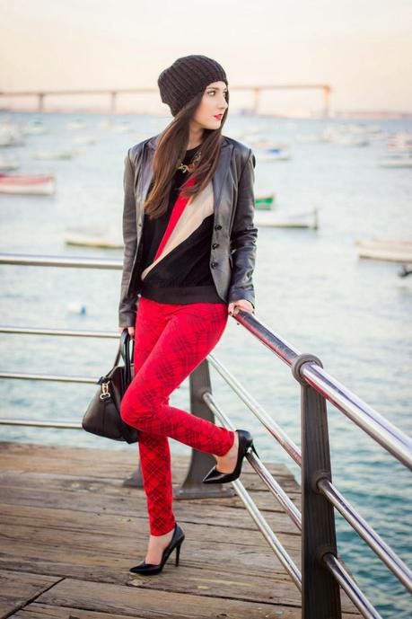 Beanie, Heels And Tartán Beanie, Heels And Tartán