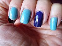 manicura azul