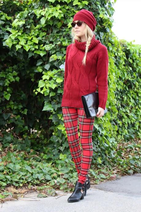 Street style checkered flannel