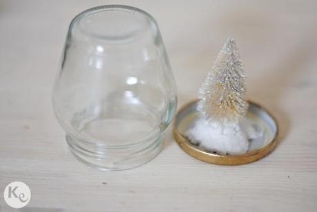 DIY. Christmas scene in a jar DIY. Christmas scene in a jar