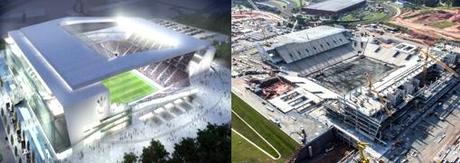 Mundial 2014. Estadios de Fútbol. Brasil