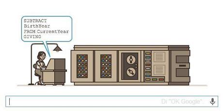 Google rinde homenaje a Grace Hopper, una de las pioneras en el mundo de las ciencias de la computación grace-hopper-google-doodle