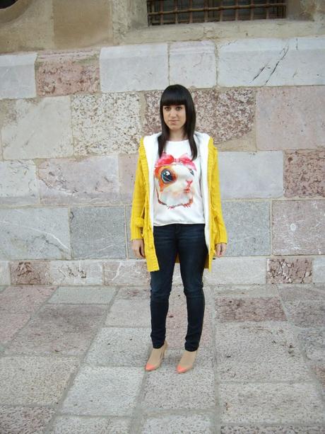 Warm bubble hooded cardigan: OASAP!!!