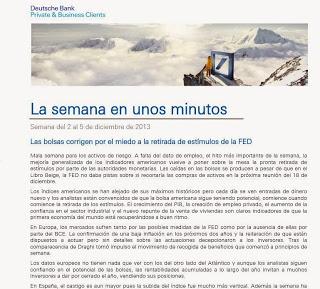 Recomendaciones de bolsa para la semana del 9 de Diciembre de 2013