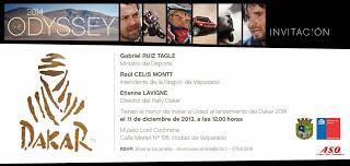 REALIZARÁN LANZAMIENTO OFICIAL DEL DAKAR 2014 EN VALPARAÍSO