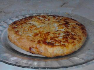 Tortilla de Patatas fritas de bolsa con Mozarella