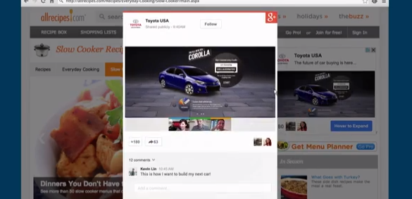 Creatividad publicitaria google+