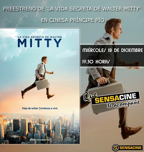 Sorteamos 5 entradas dobles para el preestreno de 'La vida secreta de Walter Mitty'