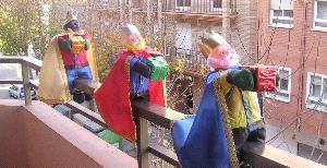 Lindos balcones navideños