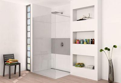 Duchas modernas : Plato al ras del suelo