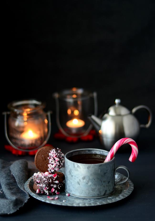 Peppermint chocolate cookies