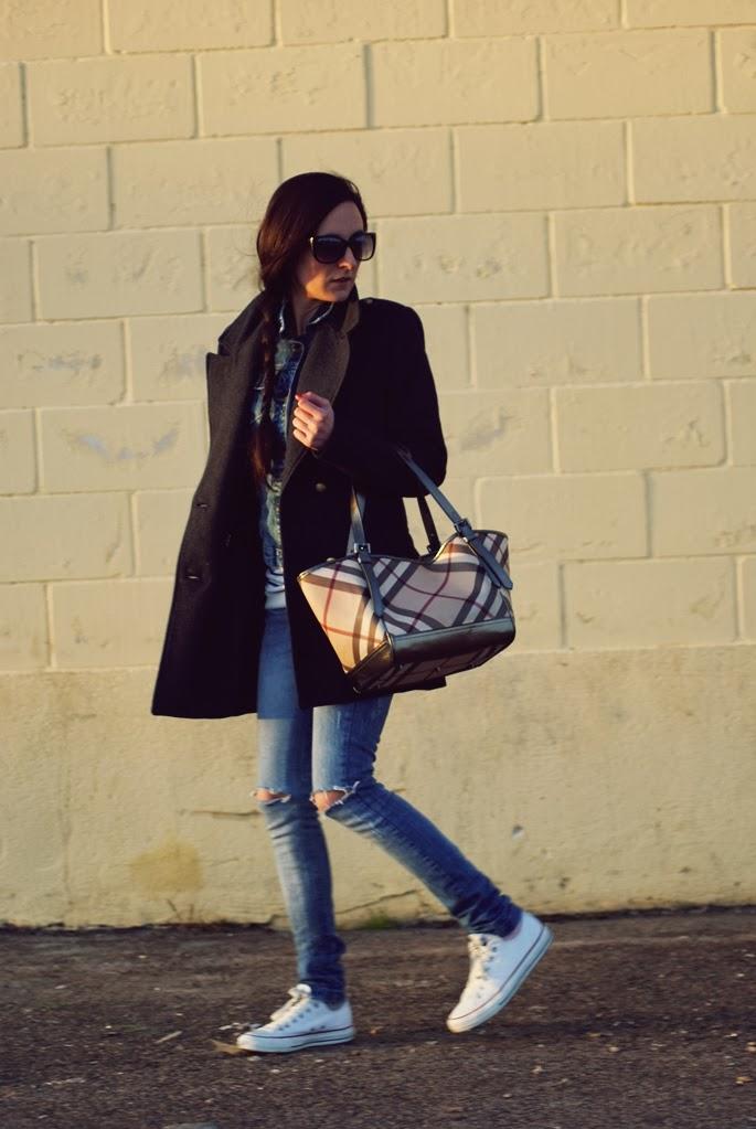 DOUBLEsweater: Zara, Denim Jacket: Zara, Coat: Pull&B...